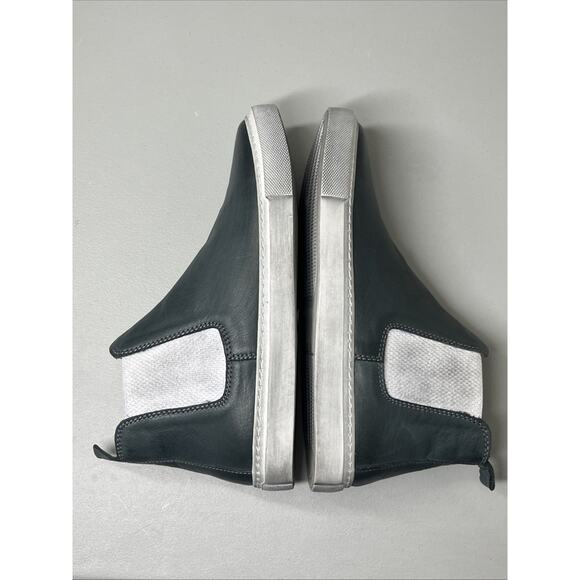 Bueno Rant Chelsea Ankle Boot Sneaker 39 US 8.5-9 Gray Leather Pull On High Top - Picture 5 of 8